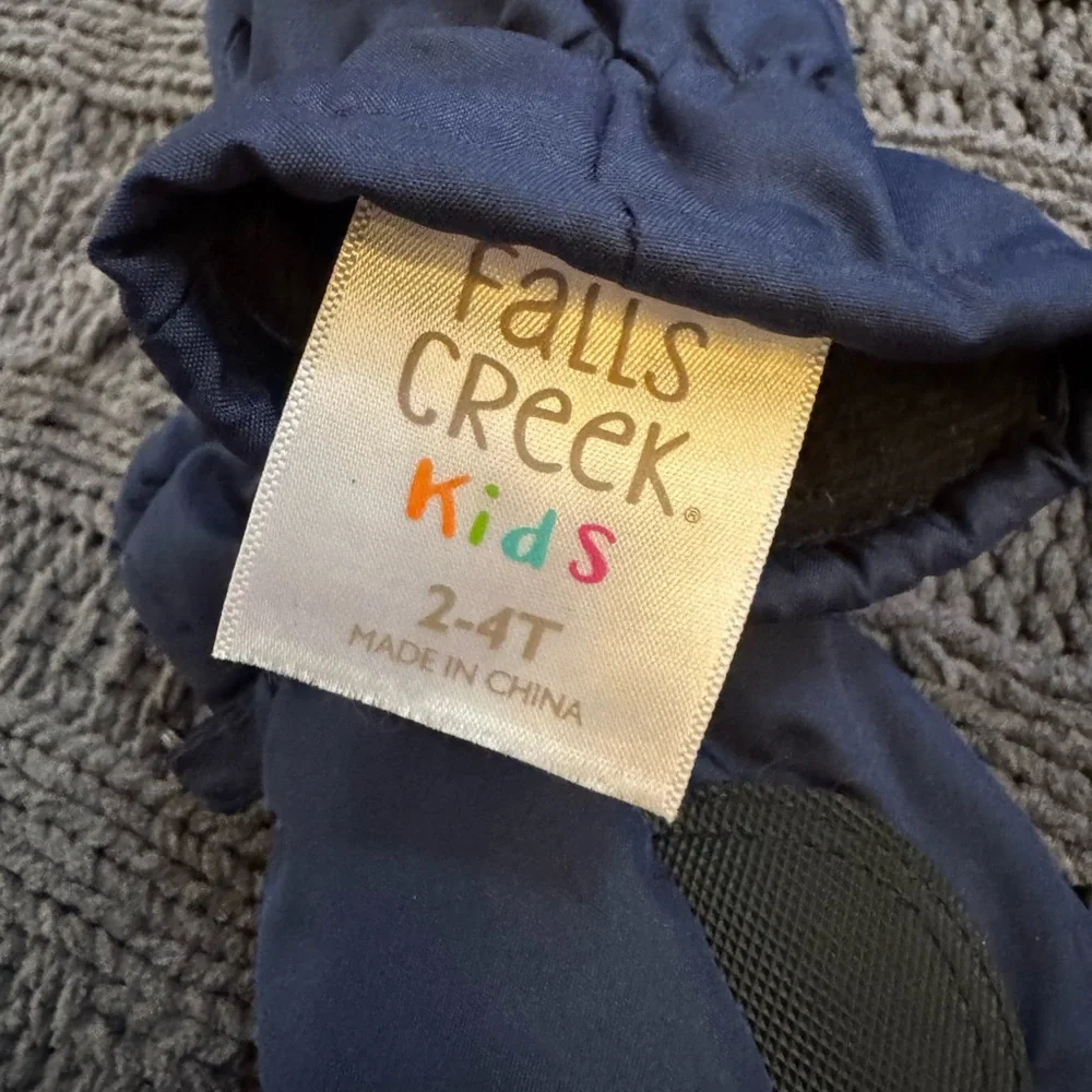 Navy Blue Shark Kids Mittens (Falls Creek Kids, 2-4T)